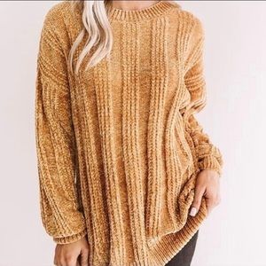 Chenille Oversized Sweater Plus